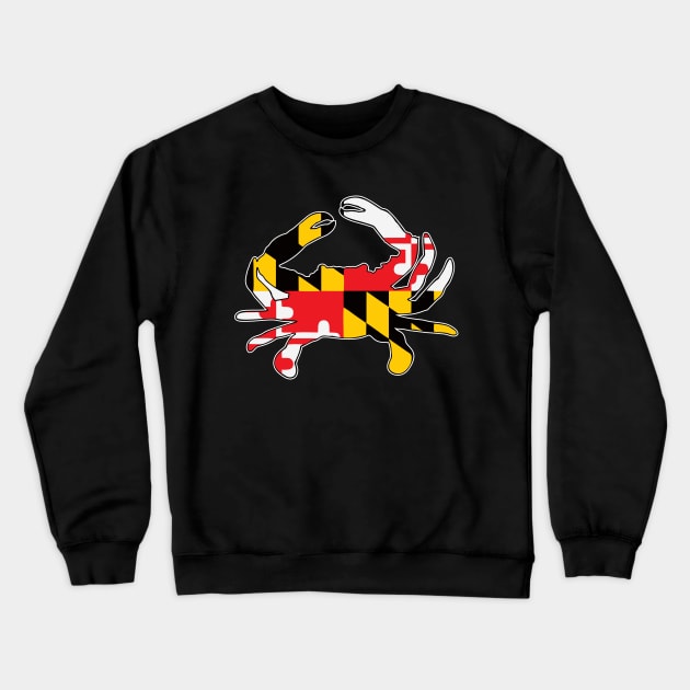 Maryland Crab Crewneck Sweatshirt by Virly